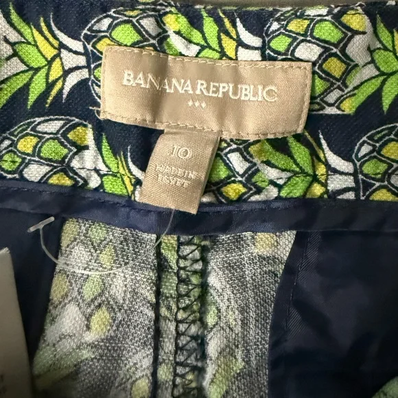 Banana Republic Navy and Green High Waist Shorts - Picture 3 of 11